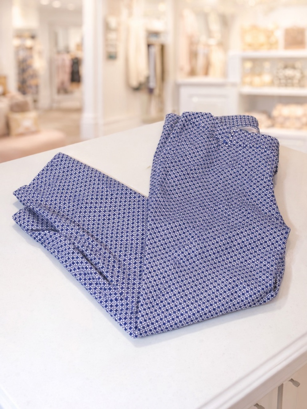 Old Navy pixie Women's Blue Patterned Skinny Pants